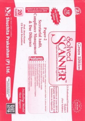 Download Solved Scanner - Paper 2 - Secretarial Audit, Compliance Management & Due Diligence - CS Professional - Module I - Arun Kumar file in ePub