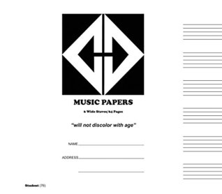 Read 76 - Charles Dumont & Son Inc Music Papers Manuscript 6 Wide Staves Student Size - Charles Dumont | PDF