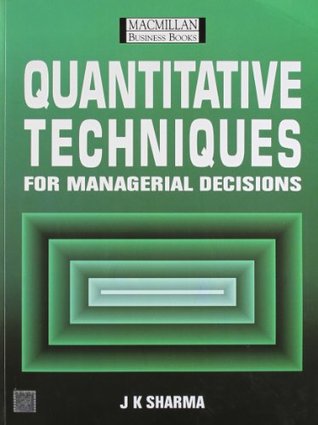 Read Online Quantitative Techniques for Managerial Decisions - Sharma file in ePub