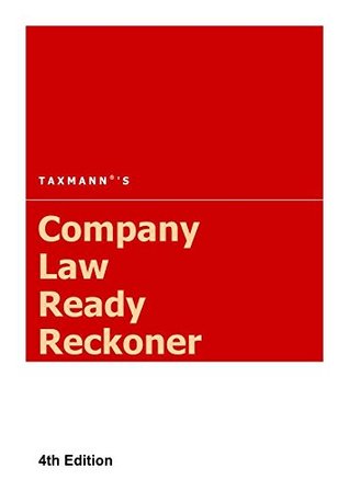 Full Download Company Law Ready Reckoner (4th Edition 2017) - Editor file in ePub