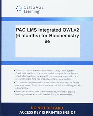 Read Online Lms Integrated for Owlv2, 1 Term Printed Access Card for Campbell/Farrell/McDougal's Biochemistry, 9th - Mary K. Campbell | ePub