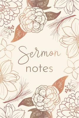 Read Online Sermon Notes Journal: Elegant Bronze Floral Design: Practical Worship Notebook - Bluebell Paper Co file in ePub