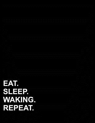 Download Eat Sleep Waking Repeat: Polar Graph Paper Notebook - 1/4 Inch Centered Technical Sketchbook -  | PDF