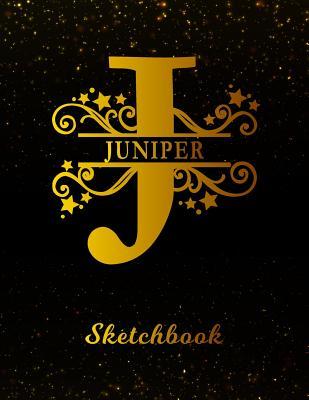 Read Online Juniper Sketchbook: Letter J Personalized First Name Personal Drawing Sketch Book for Artists & Illustrators Black Gold Space Glittery Effect Cover Scrapbook Notepad & Art Workbook Create & Learn to Draw -  file in ePub