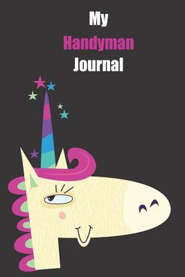 Download My Handyman Journal: With A Cute Unicorn, Blank Lined Notebook Journal Gift Idea With Black Background Cover -  file in ePub