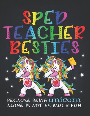 Read Online Unicorn Teacher: Special ED Teacher SPED Besties Teacher's Day Best Friend Dotted Bullet Notebook Journal Dot Grid Planner Organizer Magical dabbing dance in class is best with BFF 8.5x11 - Autism file in ePub