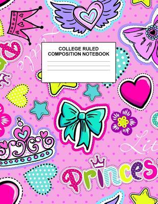 Read Online College Ruled Composition Notebook: Cute Blank Lined Journal to Write In with White Paper Rule Pages for School Subject and Writing Pad: Design Code A4 7523 - Nifty Prints | PDF