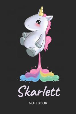 Full Download Skarlett - Notebook: Blank Ruled Personalized & Customized Name Rainbow Farting Unicorn School Notebook Journal for Girls & Women. Funny Unicorn Desk Accessories for Kindergarten, Primary, Back To School Supplies, Birthday & Christmas Gift for Women. -  file in ePub