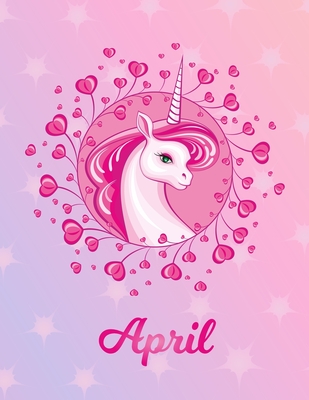 Download April: Unicorn Large Blank Primary Handwriting Learn to Write Practice Paper for Girls Creative Pink Purple Magical Horse Personalized Letter A Initial Custom First Name Cover Dotted Midline Workbook for Learning Use Imagination to Create Tales - Learn2write Publications file in ePub